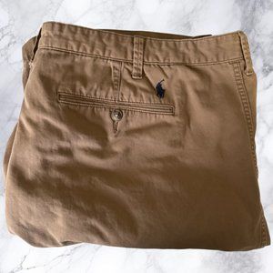 Ralph Lauren Flat Front Brown Shorts, 42T/11, (P122823-1)